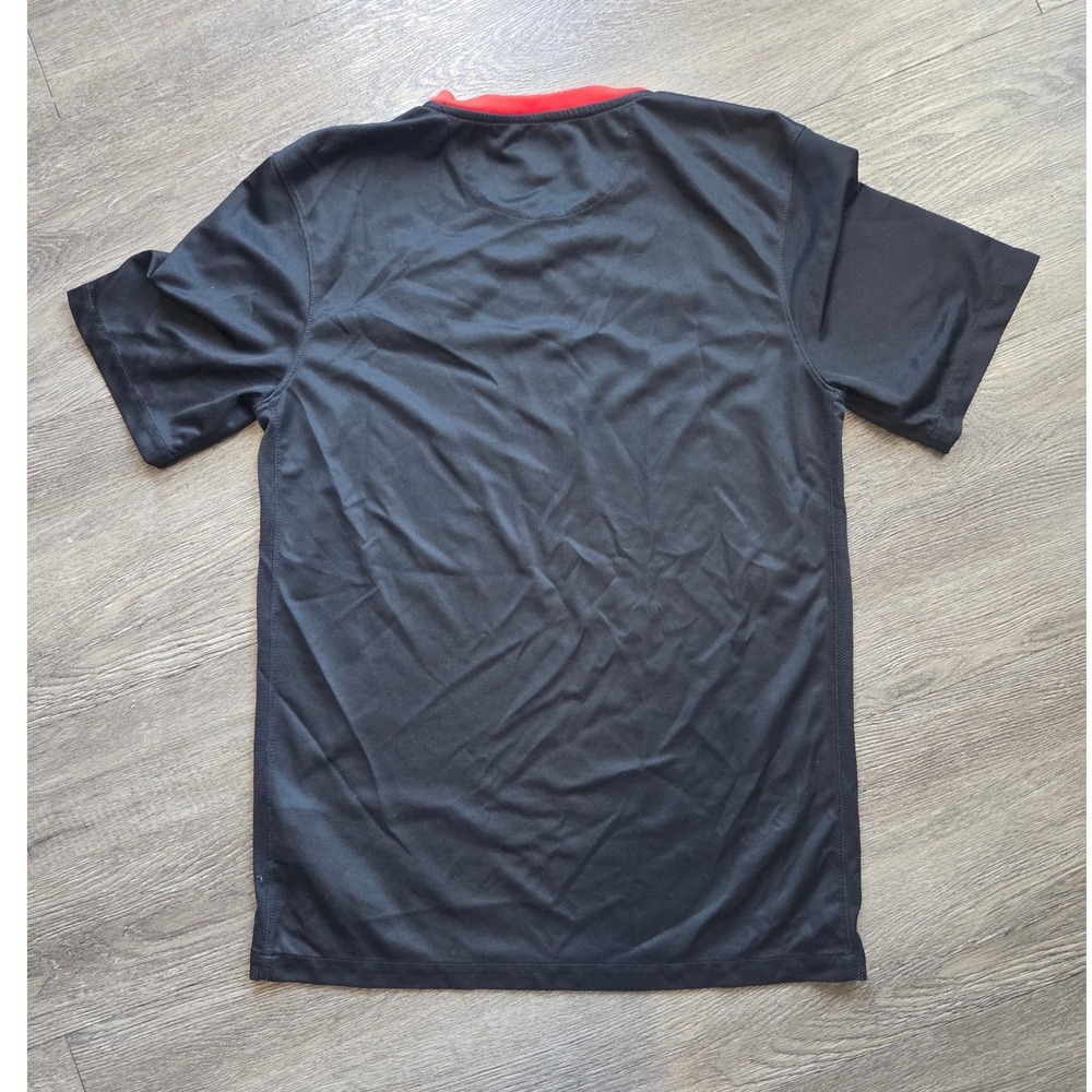 Nike Portugal Soccer Jersey Mens Small Black 2015/2016 Away Dri-FIT Striped - Picture 6 of 8